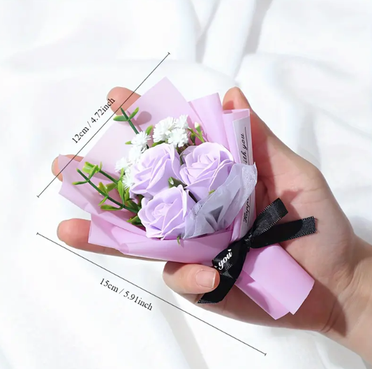 Artificial Mini Flower Bouquet - Rose Small Bouquets - Perfect for Party Favors, Bridesmaid Gifts, and More!